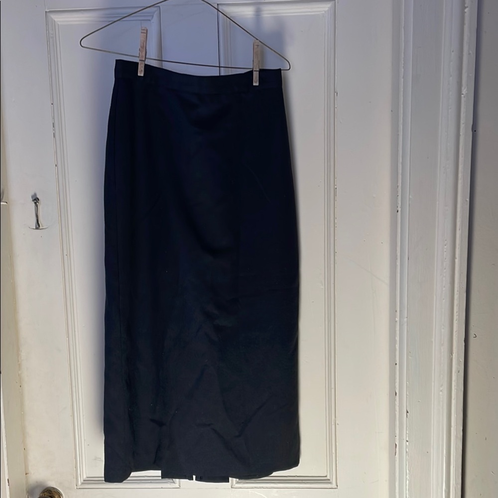 Vintage black pencil skirt. Made in Canada